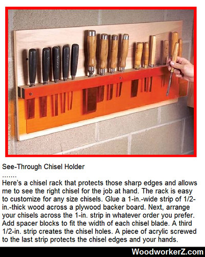 See-Through Chisel Holder