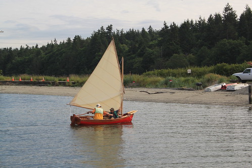 IMG_3143 - Port Hadlock WA - NWSWBB - Northwest School of Wooden Boatbuilding - Traditional Small Craft - Grandy-12 launch - John Bodger (aft), studentJ Moman (fwd)