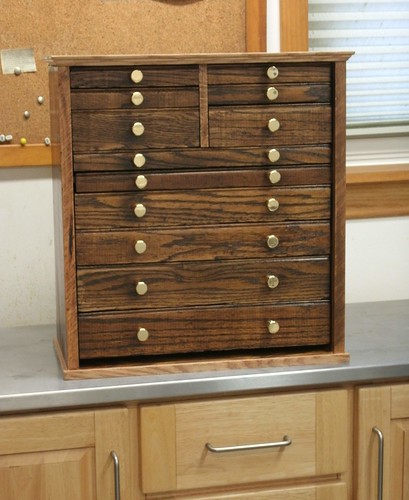 New Wood Tool Box, Machinist Chest,  used drawers. I made a box for the excess Gerstner drawer  accumulation. 10-2014