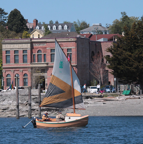 IMG_7558CE - Port Townsend Bay - PTYC Opening Day - aboard BLUE STAR - Port Townsend Pocket Yachter (PTPY)  member with his SCAMP number 74 HUMA