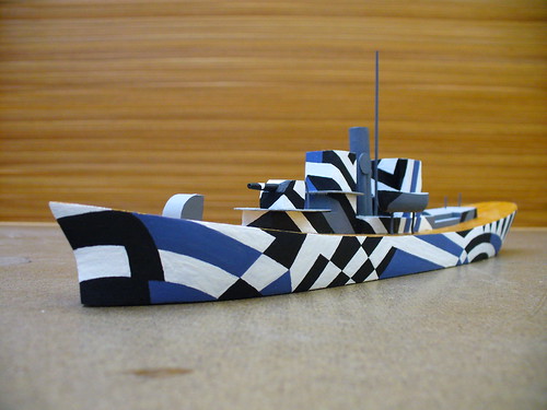 The finished dazzle model made by David Parsons