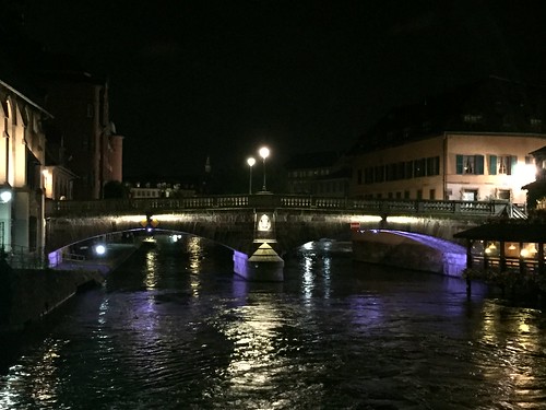 Strasbourg dans la nuit, Strasbourg, Alsace, France