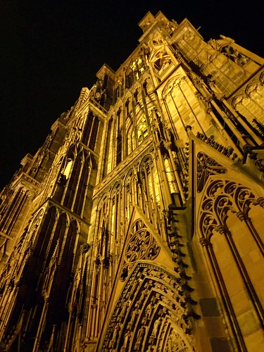 Strasbourg dans la nuit, Strasbourg, Alsace, France