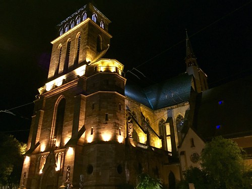 Strasbourg dans la nuit, Strasbourg, Alsace, France