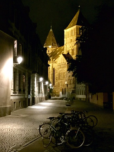 Strasbourg dans la nuit, Strasbourg, Alsace, France