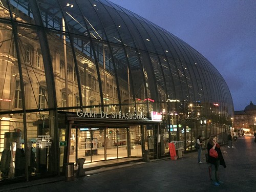 Strasbourg dans la nuit, Strasbourg, Alsace, France