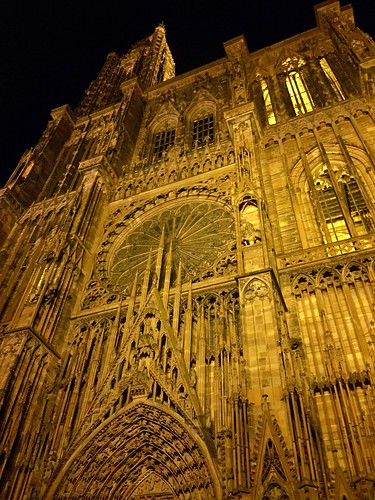 Strasbourg dans la nuit, Strasbourg, Alsace, France