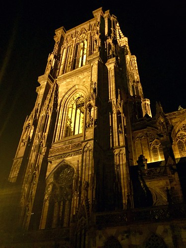 Strasbourg dans la nuit, Strasbourg, Alsace, France