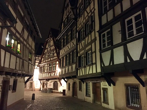 Strasbourg dans la nuit, Strasbourg, Alsace, France