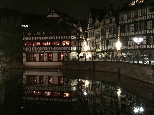 Strasbourg dans la nuit, Strasbourg, Alsace, France