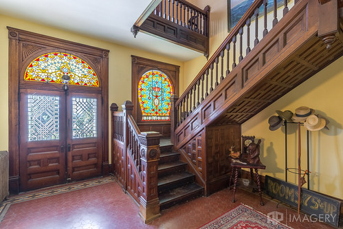 Stained Glass and Stairs