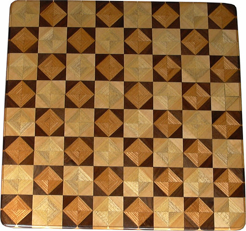 Chess Board, Ky Coffee-Walnut, Hackberry-Maple