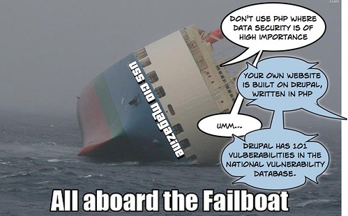 Failboat, meet security.