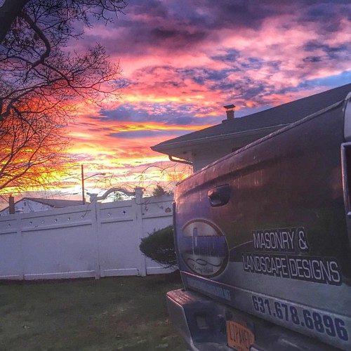 Good Morning Beautiful Sky, #stonecreationsoflongisland #masonry #paver #concrete #outdoorliving #landscapedesign #contractors #nyc #brooklyn #queens #nassaucounty #suffolkcounty #longisland #newyork