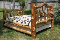 Rustic Log Character Bed