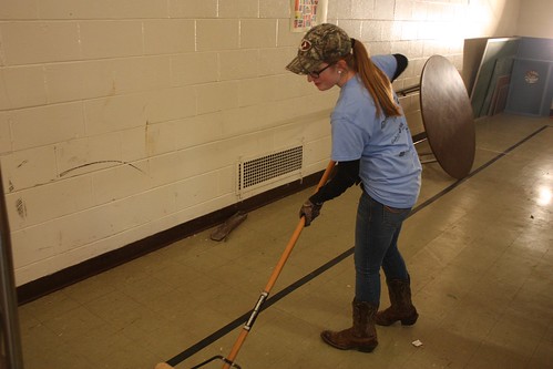 Service: Converting the gym to a woodshop