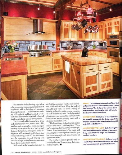 From Timber Home Living, August 2008