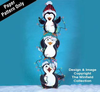 Woodworking Project Paper Plan to Build Tangled Penguins - DiZiWoods Store