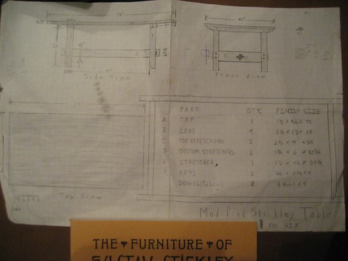 Stickley Dining Table 622 Plans