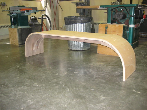 Laminated bench base.