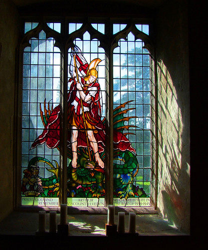 St George and the dragon by Hugh Easton