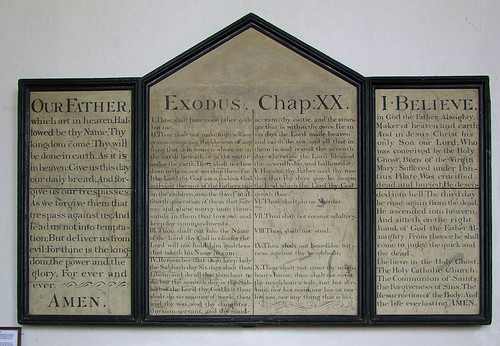 19th Century decalogue boards