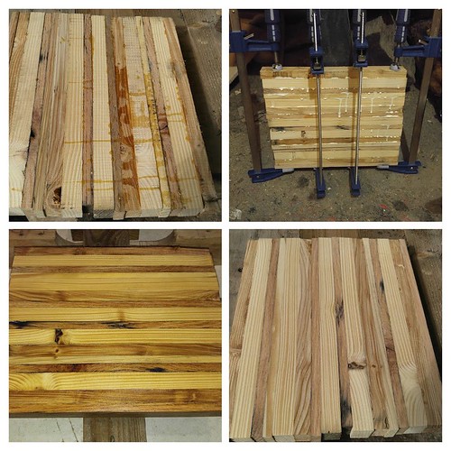 Glued Wood Strip Table/Chopping Block Inspiration