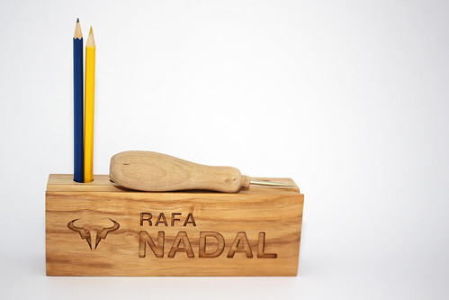 Wooden desk organizer, pencil holder #5