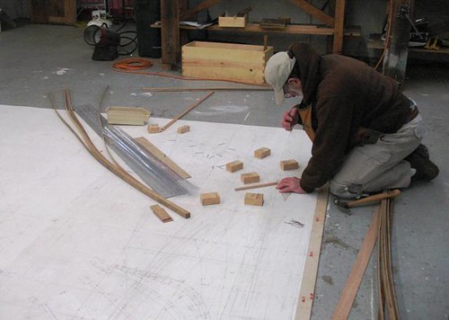 Port Hadlock WA - Boat School - Lofting the Herreshoff Buzzards Bay-14