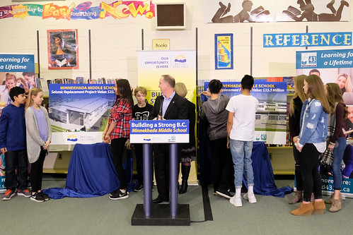 BC invests $33 million to replace Minnekhada Middle school