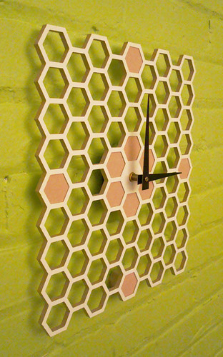 Honeycomb Wall Clock by Keith Moore