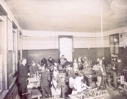 Woodworking Class, St. Louis Public Schools Exhibit, 1904