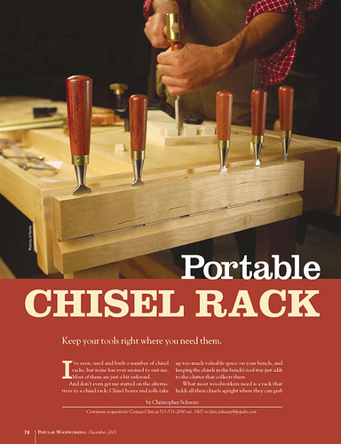 Portable Chisel Rack