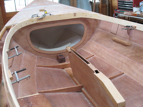 Port Hadlock WA - Boat School - Contemporary Class - Iain Oughtred-designed CALEDONIA Yawl under construction