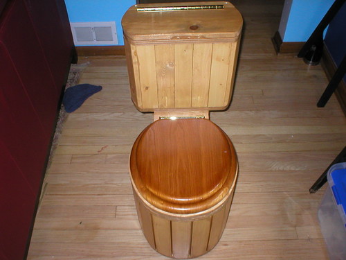 Sawdust Toilet - Front Angled