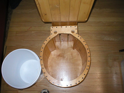 Sawdust Toilet - Bucket Removed