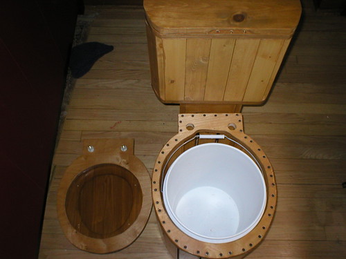 Sawdust Toilet - Top Removed (but present)