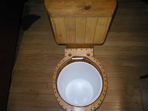 Sawdust Toilet - Top Removed