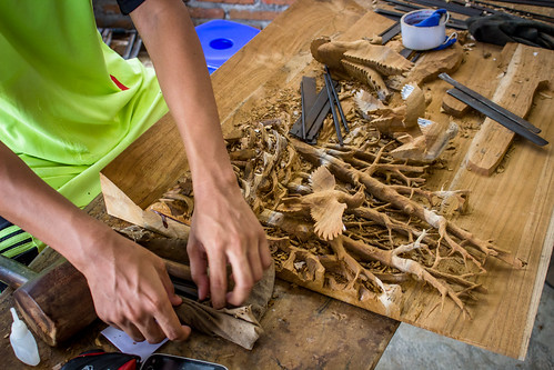 Forest and furniture in Jepara, Indonesia