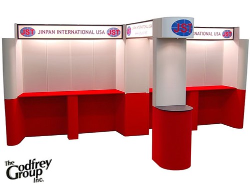 Made to order truss trade show booth for