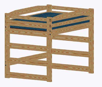 Loft Bed DIY Woodworking Plan to Build Your Own Full-Size Standard Loft - DiZiWoods Store