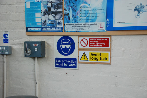 Safety Signs * The Woodwork Lathe * Preparing a wooden blank for turning between centres * Craft & Design / Product Design