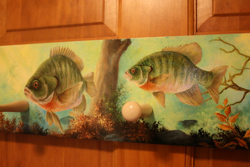 HAND PAINTED BLUEGILLS PEG RACK