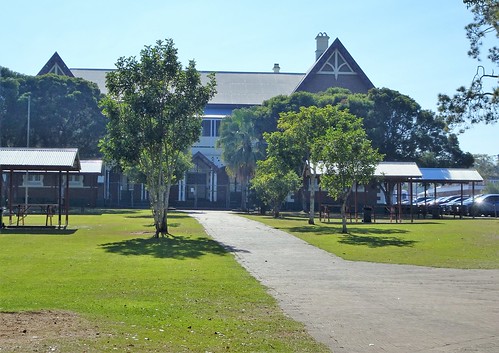 Maryborough TAFE college. It was built in 1881 as the state Maryborough  Boys Grammar School. The entrance gates were added in 1909.