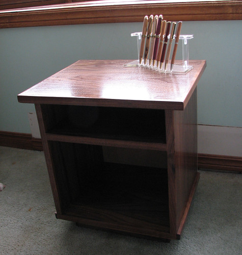 Walnut Bedside Table