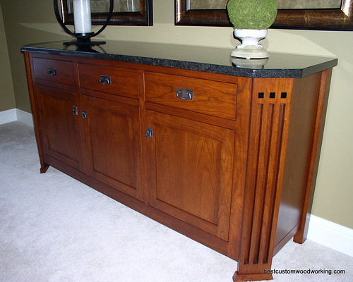 Custom Cherry Buffet (Stickley-Inspired) View 1.