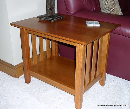 Custom Cherry End Table.