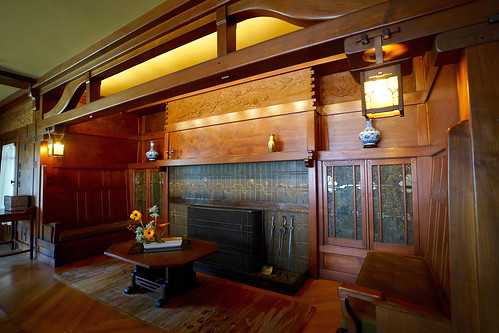 Cozy living-room nook, The Gamble House, Pasadena, California