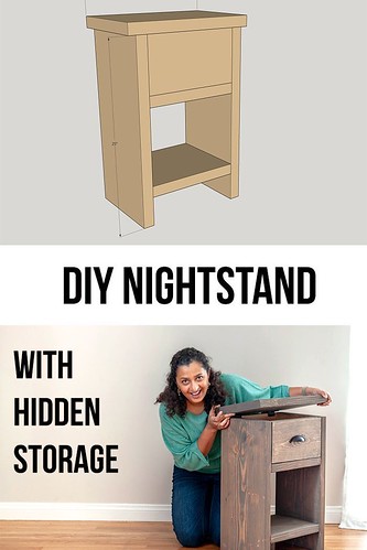 Diy Home : Wow! Hidden storage in this DIY bedside night table is perfect! Step by step how...