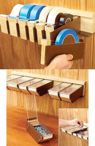 Hardware Bins and Tape Storage Woodworking Plan #NextToDo #woodworkingplansandpr…